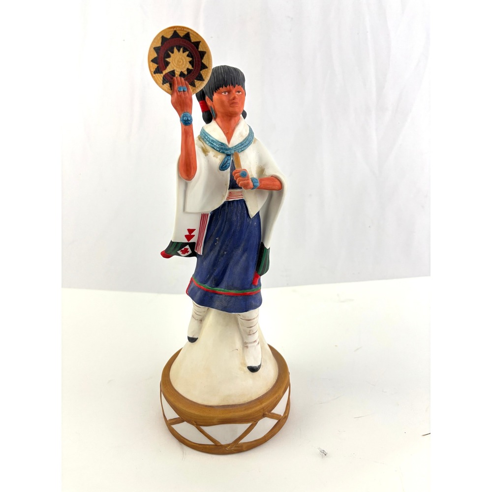 Vtg‎ Ski Country Southwestern Pueblo Dancer Decanter 750ml Ceramic 1980s